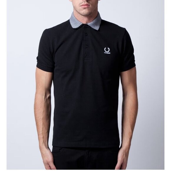 Raf Simons x Fred Terry double layered collar polo, navy, Size 42 - Picture 1 of 12